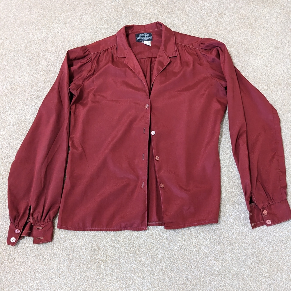 Women's Burgundy Blouse